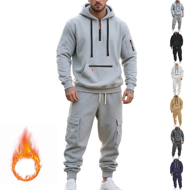Men's Tracksuits 2 Piece Long Sleeve Athletic Full Zip Sweatsuits Jogging Suit Set Casual Outdoor Streetwear Sport Tracksuit Set