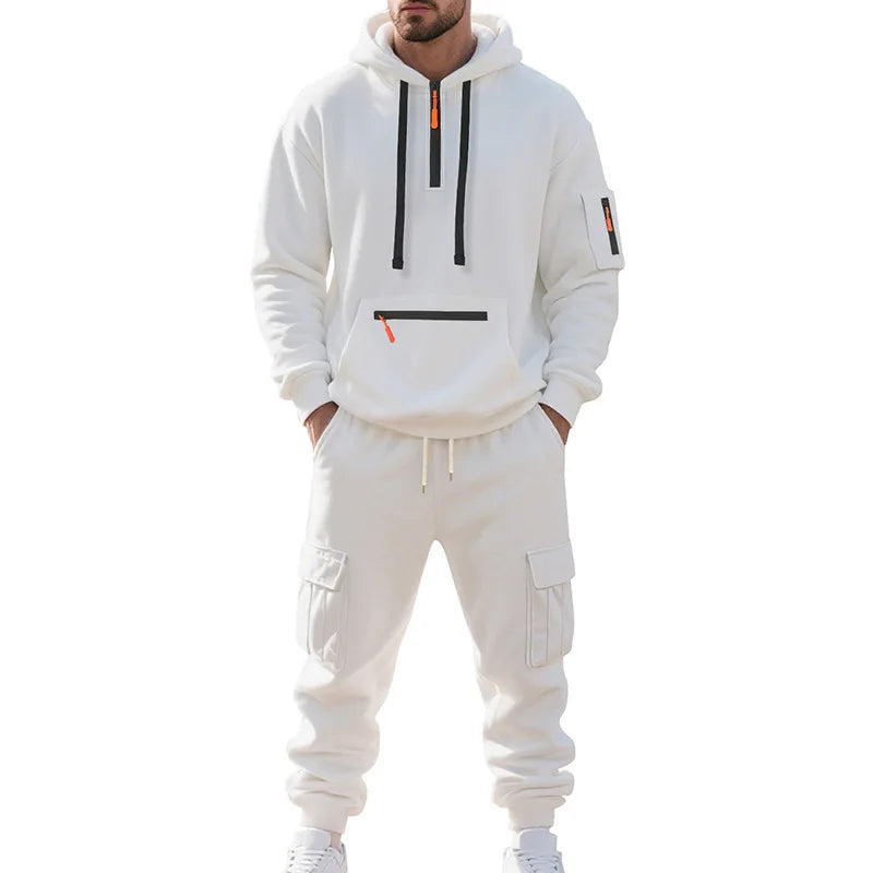 Men's Tracksuits 2 Piece Long Sleeve Athletic Full Zip Sweatsuits Jogging Suit Set Casual Outdoor Streetwear Sport Tracksuit Set